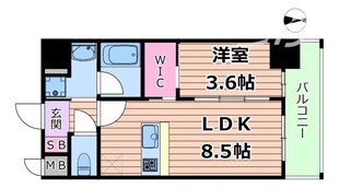 リヴェント福島の物件間取画像